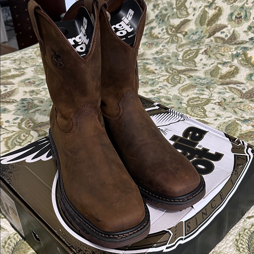 Georgia Boot Men's size 13M Carbo-Tec LT Pull-On Boot with Box - Picture 2 of 6